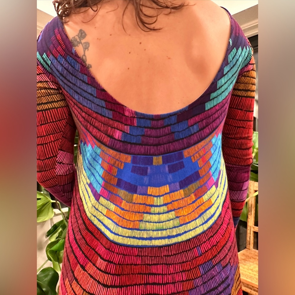MARA HOFFMAN RADIAL SWING MINI DRESS IN RASPBERRY - Picture 10 of 14